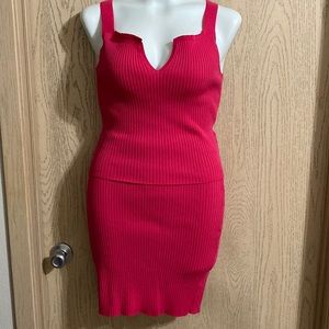Love star 3x sweater set pink stretchy fits l-xl